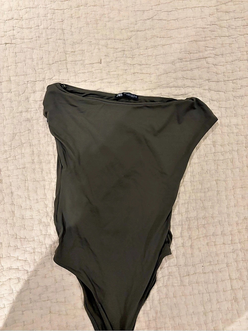 Zara Green One-Piece Swimsuit Size Small Like New